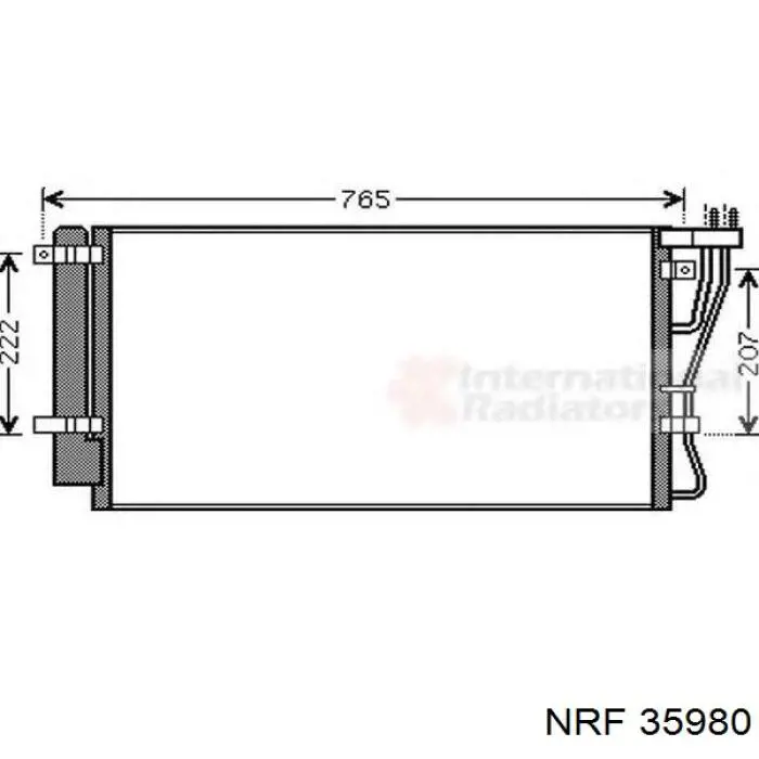 35980 NRF condensador aire acondicionado