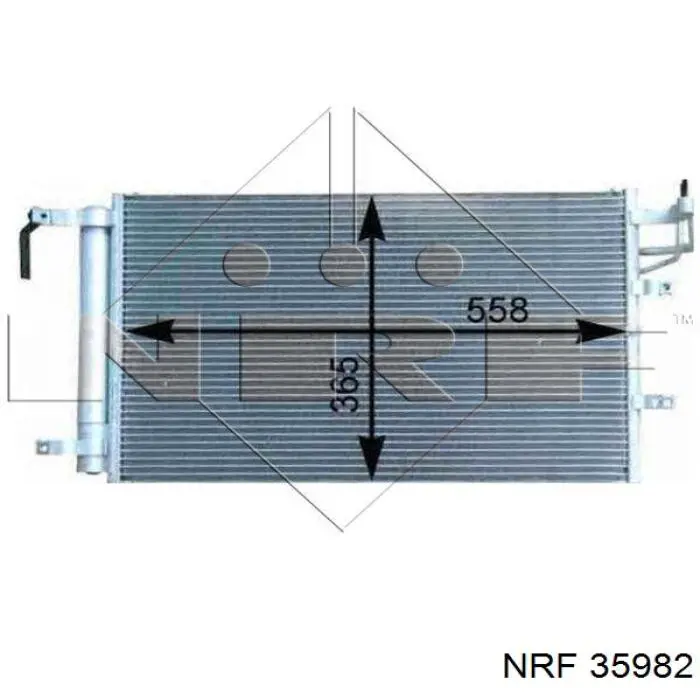 35981 NRF Radiador de aire acondicionado