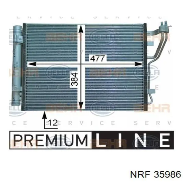 35986 NRF condensador aire acondicionado