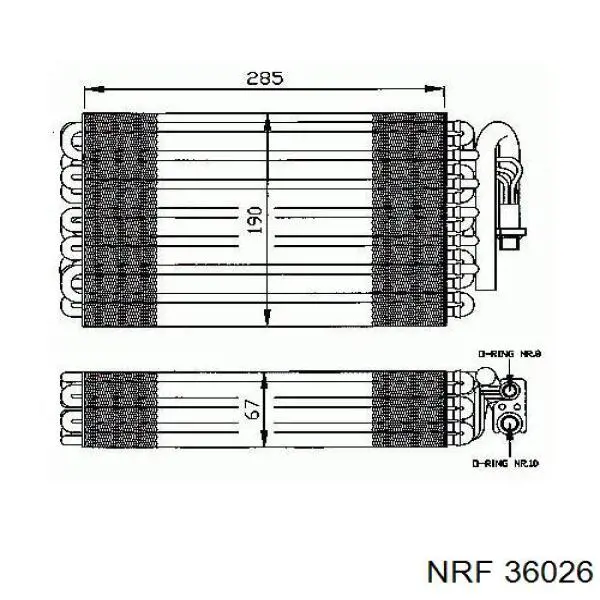 Evaporador Nissens 92003