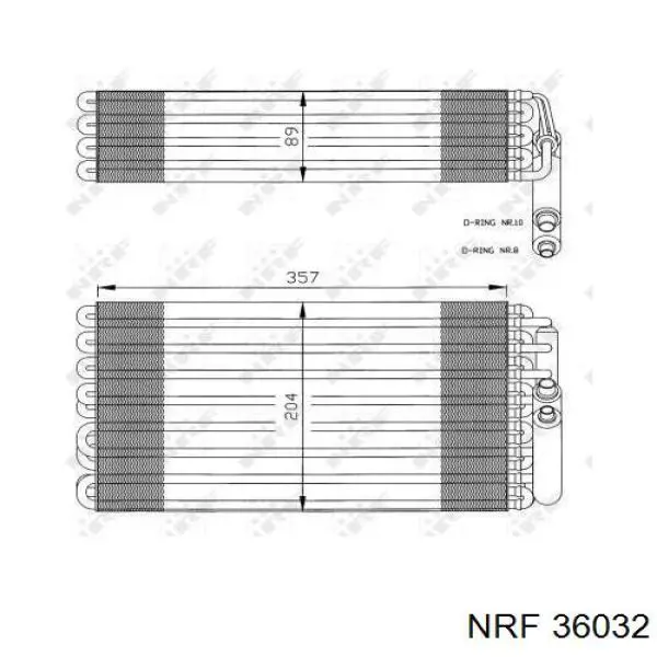 A0008300958 Mercedes evaporador, aire acondicionado