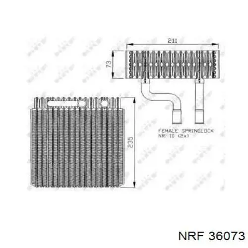 Comprar YS4H19850CA Ford Evaporador de aire acondicionado