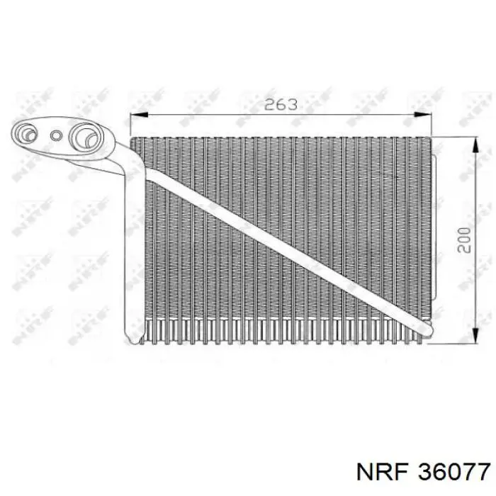 36077 NRF evaporador, aire acondicionado
