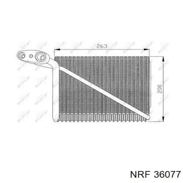 Comprar 36077 NRF Evaporador de aire acondicionado