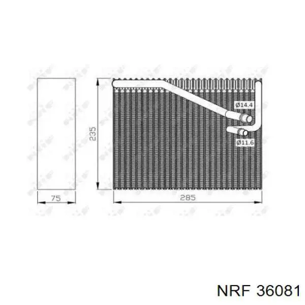 Comprar 36081 NRF Evaporador de aire acondicionado