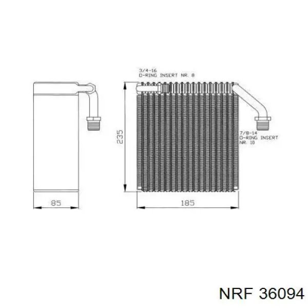 Evaporador de aire acondicionado Citroen Jumper furgoneta (244) (2002 - 2006) precio, desde 128,32 EUR