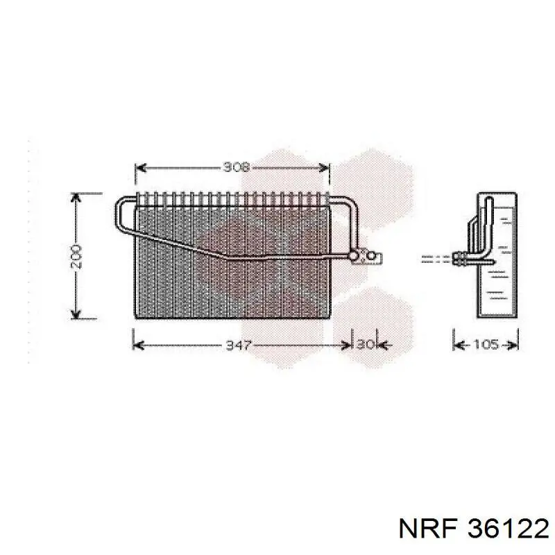 Evaporador de aire acondicionado NRF 36122 precio, desde 75,31 EUR