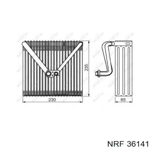 Evaporador de aire acondicionado NRF 36141 precio, desde 60,98 EUR