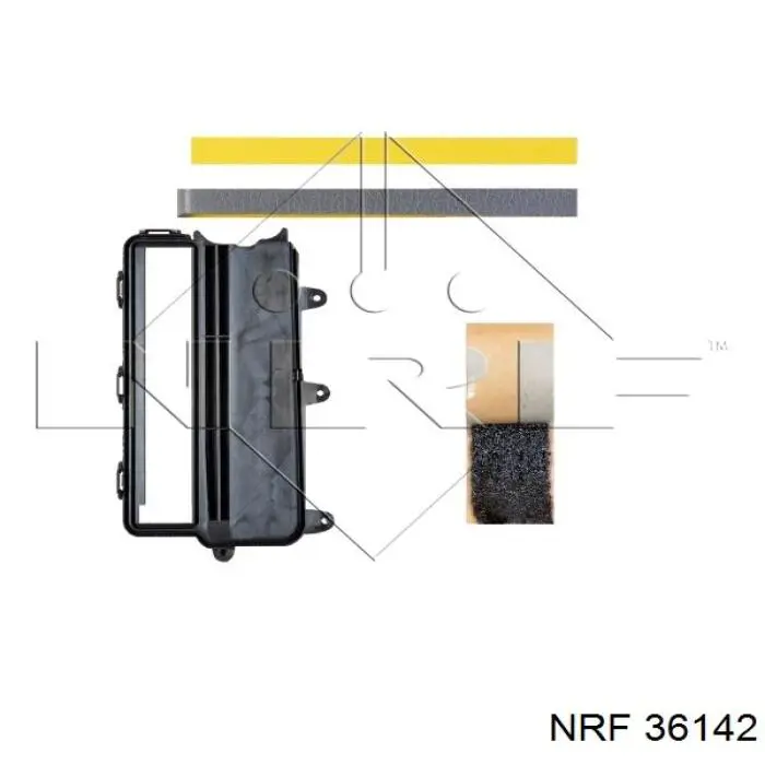 Evaporador de aire acondicionado 36142 NRF