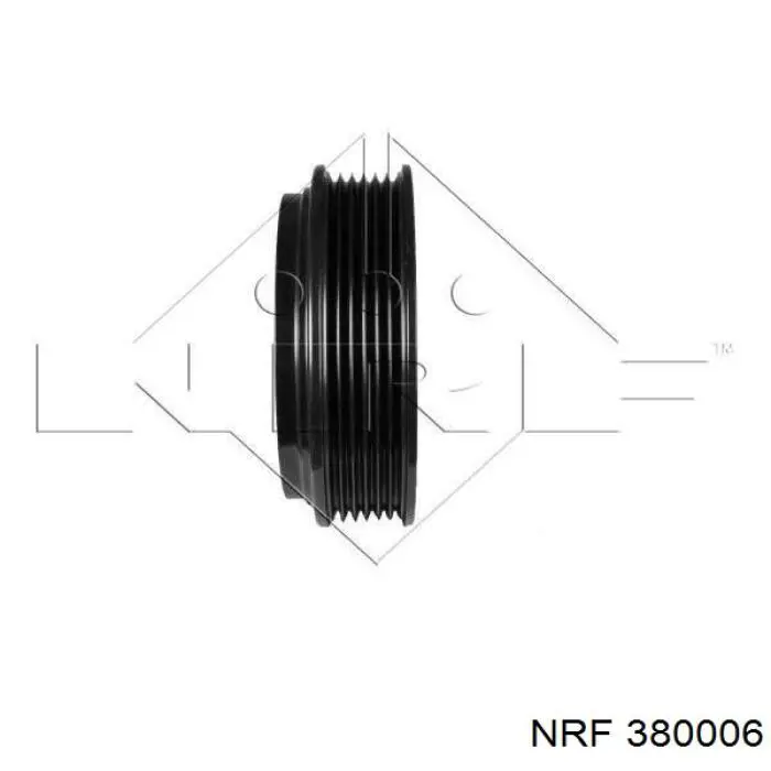 380006 NRF Polea del compresor de aire acondicionado