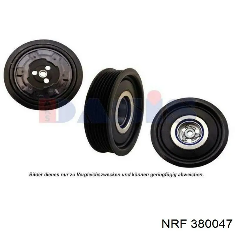 Polea del compresor de aire acondicionado NRF 380047 precio, desde 261,37 EUR
