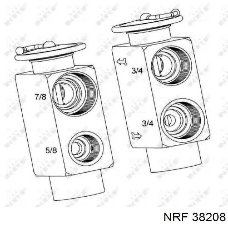 38208 NRF valvula de expansion de alta presion