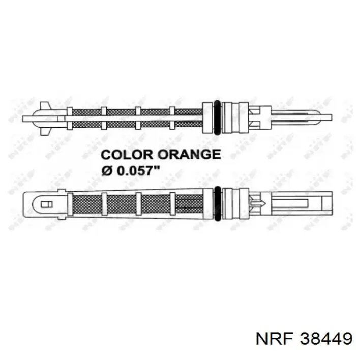 38449 NRF válvula de expansión, aire acondicionado