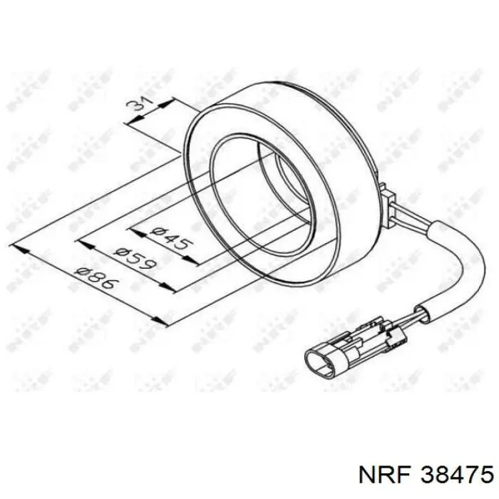 Acoplamiento magnético compresor aire acondicionado REMA-PARTS CC209 precio, desde 27,13 EUR