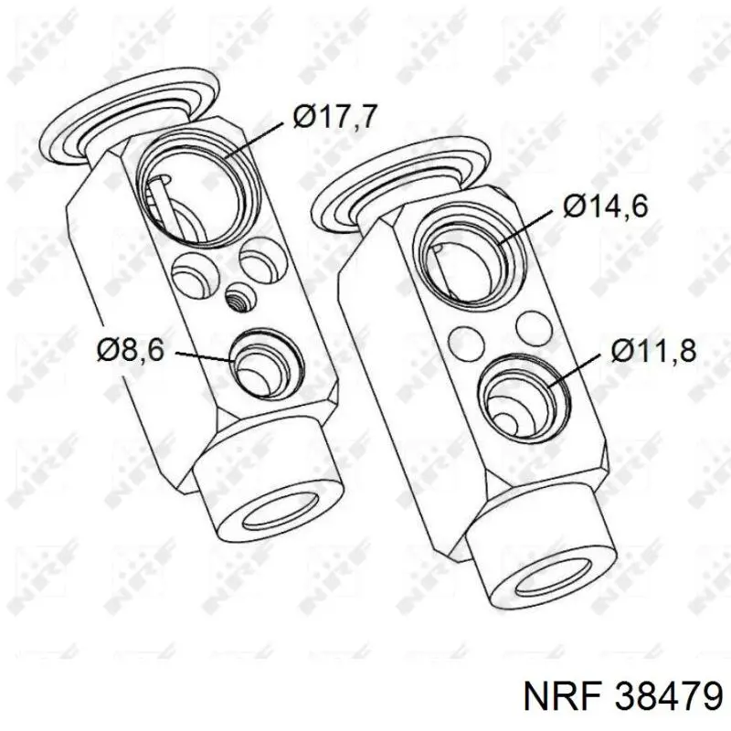 38479 NRF válvula de expansión, aire acondicionado