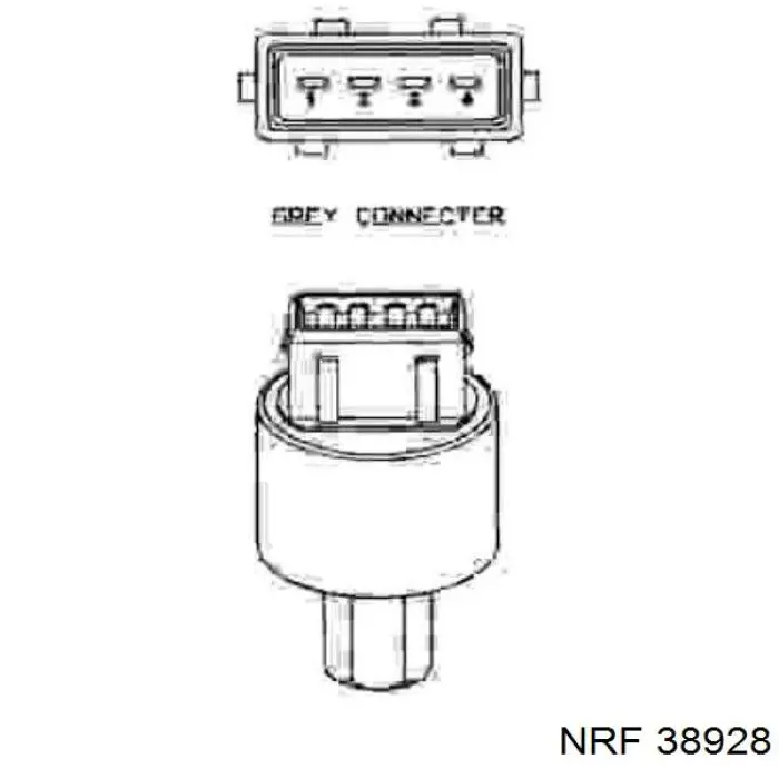 1854779 Opel Sensor de baja presion aire acondicionado