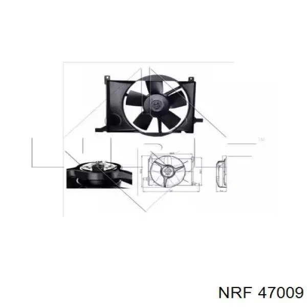 90 510 209 General Motors difusor de radiador, ventilador de refrigeración, condensador del aire acondicionado, completo con motor y rodete