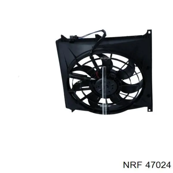 47024 NRF difusor de radiador, aire acondicionado, completo con motor y rodete