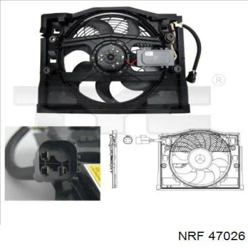 Ventilador de radiador 47026 NRF