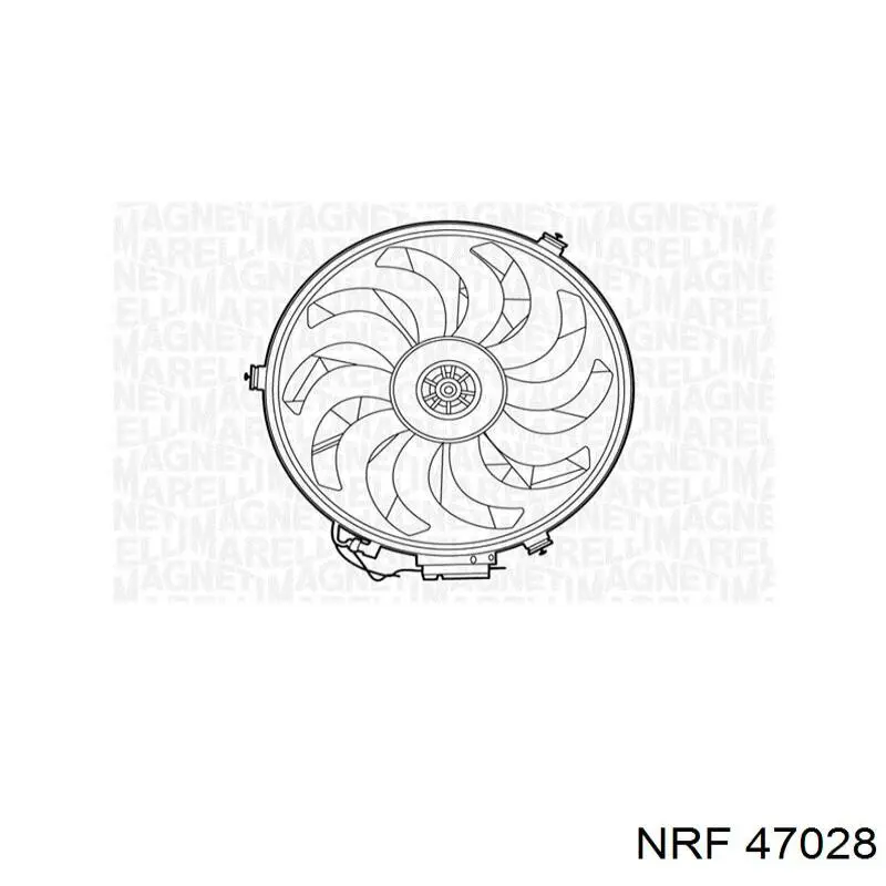 Ventilador para radiador de aire acondicionado 47028 NRF