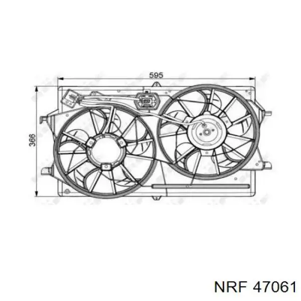 Ventilador de radiador NRF 47061 precio, desde 66,67 EUR