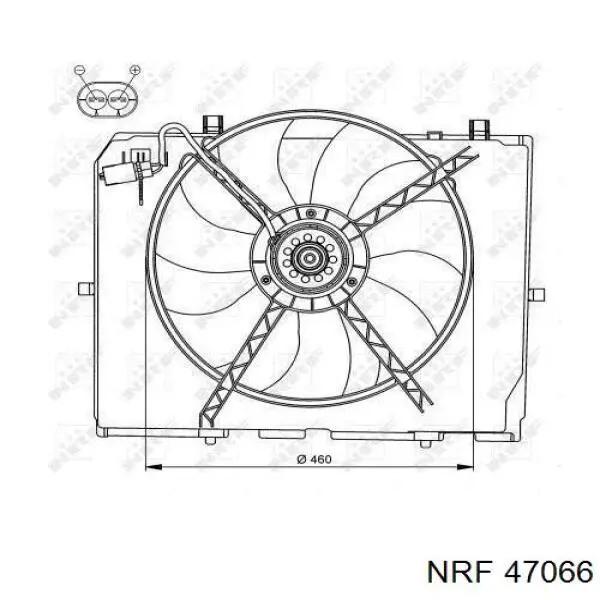 Ventilador, refrigeración motor NRF 47066 precio, desde 428,12 EUR