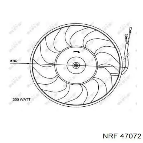 Ventilador de radiador NRF 47072 precio, desde 76,55 EUR