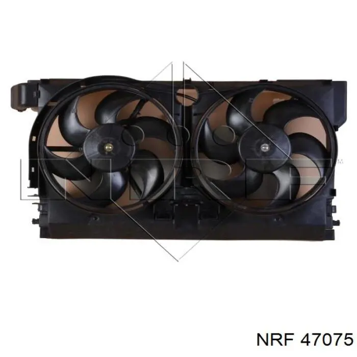 47075 NRF difusor de radiador, ventilador de refrigeración, condensador del aire acondicionado, completo con motor y rodete