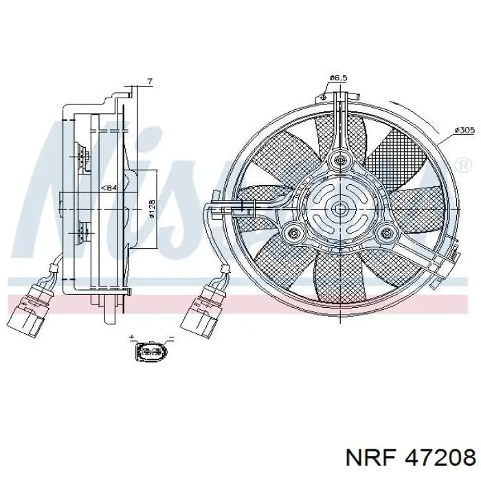47208 NRF Electroventilador del motor
