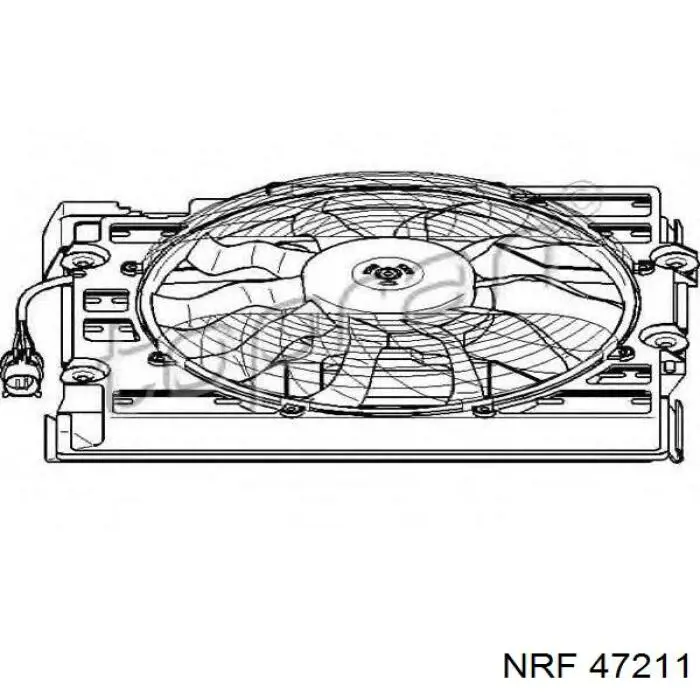 47211 NRF ventilador (rodete +motor aire acondicionado con electromotor completo)