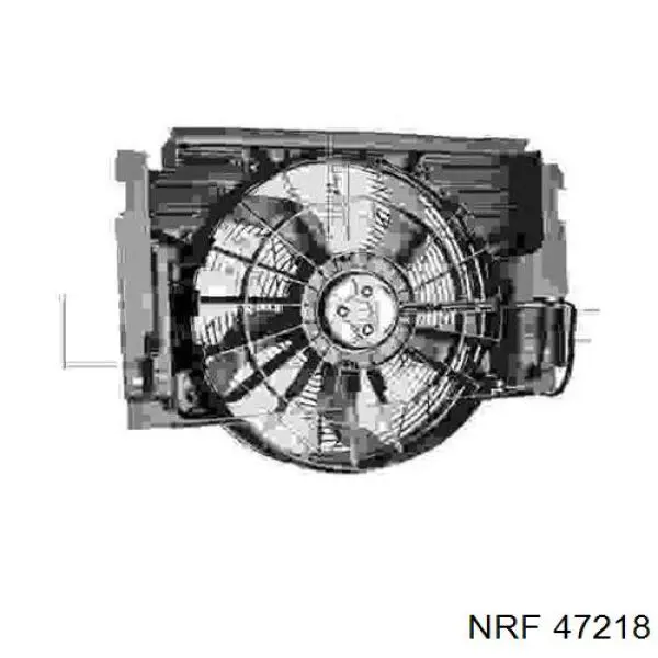 47218 NRF difusor de radiador, aire acondicionado, completo con motor y rodete