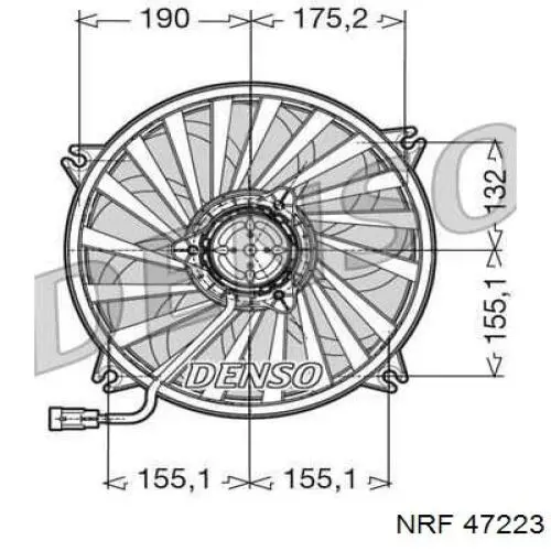 Ventilador del motor 47223 NRF