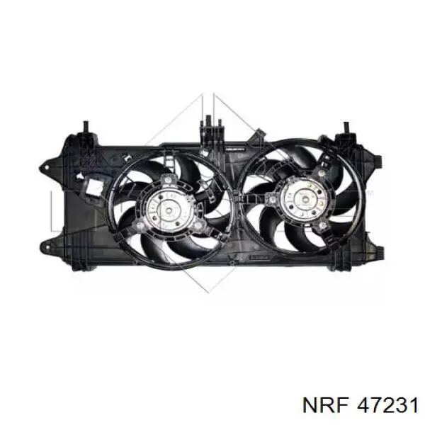 Difusor de radiador, ventilador de refrigeración, condensador del aire acondicionado, completo con motor y rodete Fiat Doblo 1 (223)