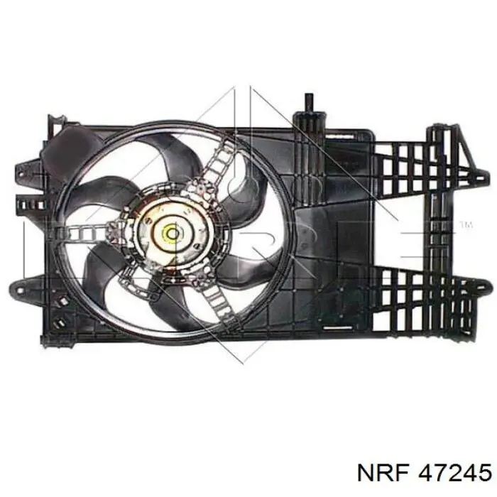 47245 NRF difusor de radiador, ventilador de refrigeración, condensador del aire acondicionado, completo con motor y rodete