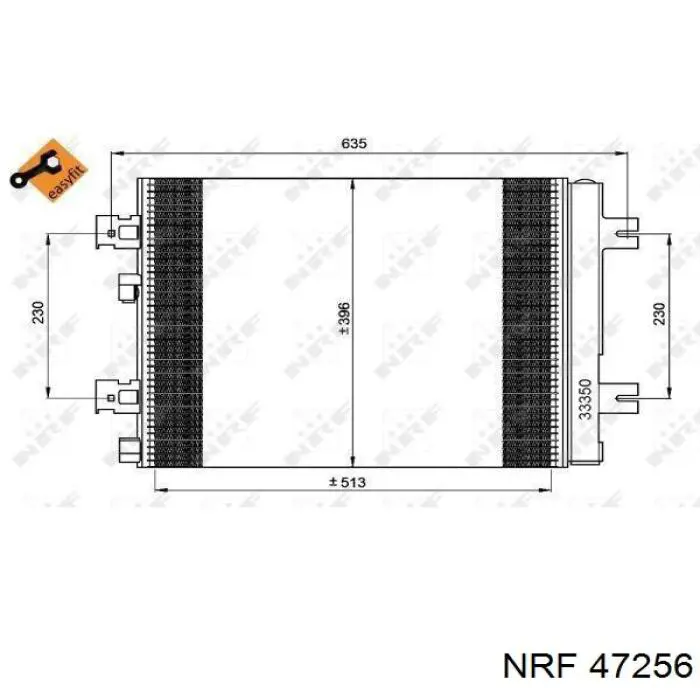47256 NRF ventilador del motor