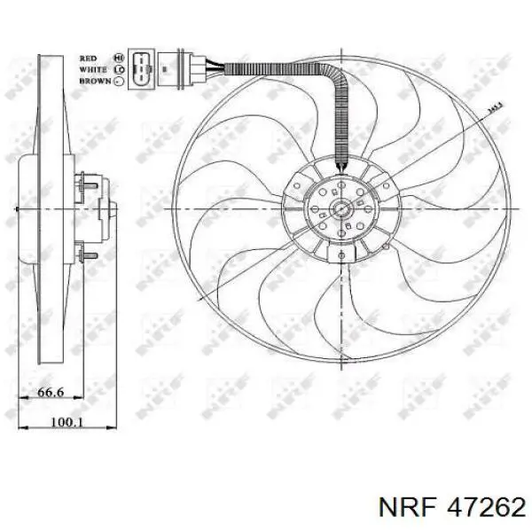 Ventilador de refrigeración Ford 1331402