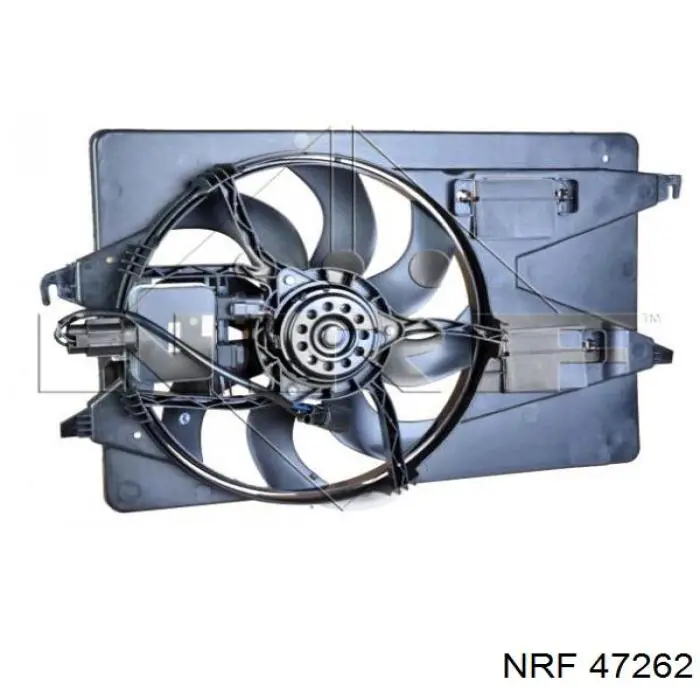 47262 NRF difusor de radiador, ventilador de refrigeración, condensador del aire acondicionado, completo con motor y rodete