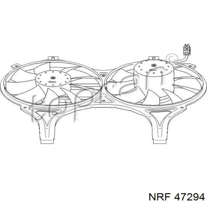 Difusor del radiador del aire acondicionado con ventilador y motor Mercedes A0015003293 precio, desde 138,19 EUR