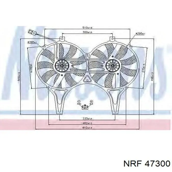 47300 NRF Electroventilador del motor