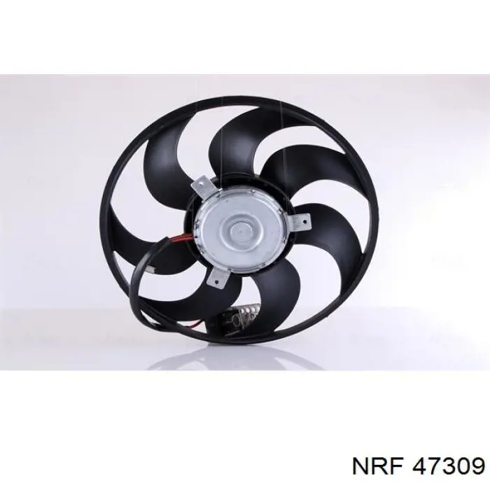 47309 NRF difusor de radiador, ventilador de refrigeración, condensador del aire acondicionado, completo con motor y rodete