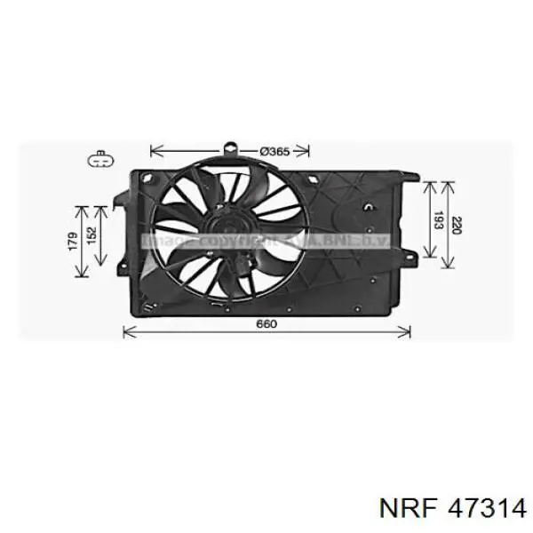 13128929 General Motors Electroventilador del motor