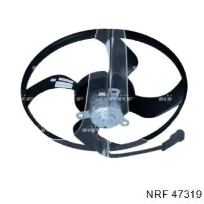 47319 NRF difusor de radiador, ventilador de refrigeración, condensador del aire acondicionado, completo con motor y rodete