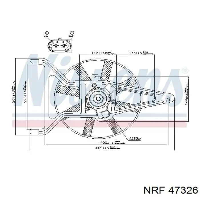 230623W1 Polcar ventilador (rodete +motor refrigeración del motor con electromotor completo)