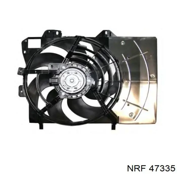 47335 NRF difusor de radiador, ventilador de refrigeración, condensador del aire acondicionado, completo con motor y rodete