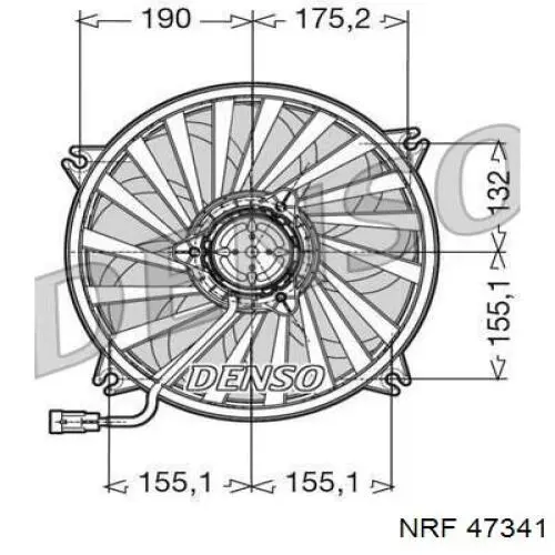 00001253Q8 Peugeot/Citroen Ventilador eléctrico de refrigeración completo izquierdo (motor y hélice)
