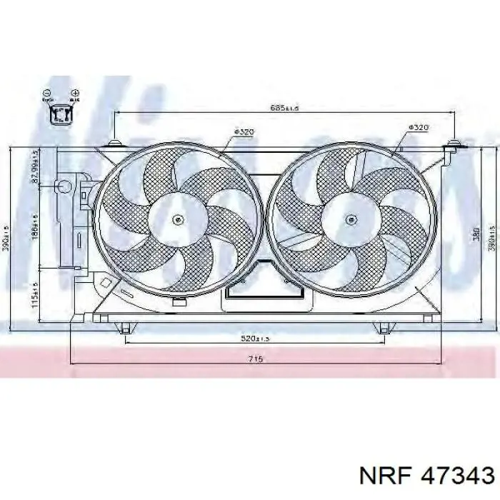 Ventilador del motor 125351 Peugeot/Citroen