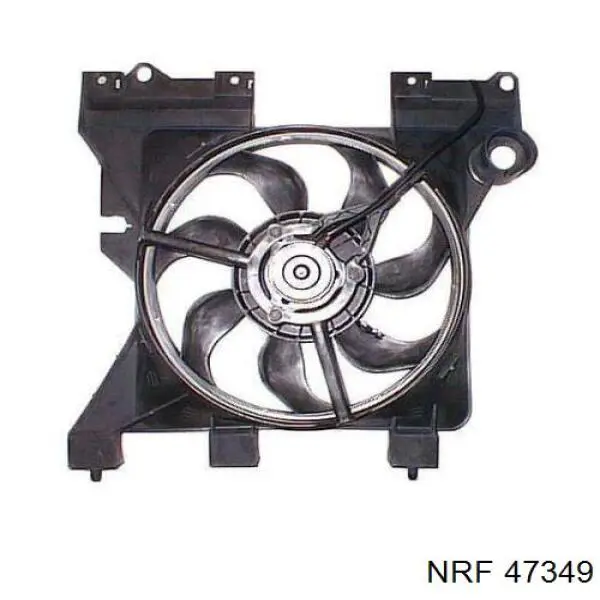 47349 NRF difusor de radiador, ventilador de refrigeración, condensador del aire acondicionado, completo con motor y rodete