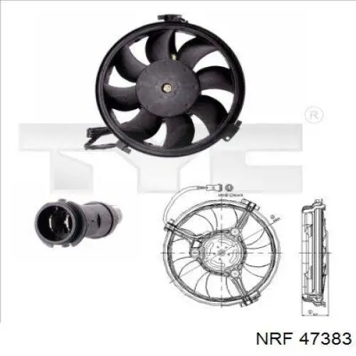 Ventilador del motor 47383 NRF