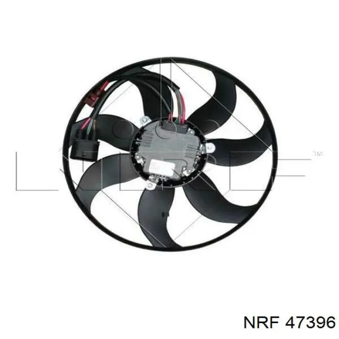 47396 NRF ventilador (rodete +motor refrigeración del motor con electromotor, izquierdo)