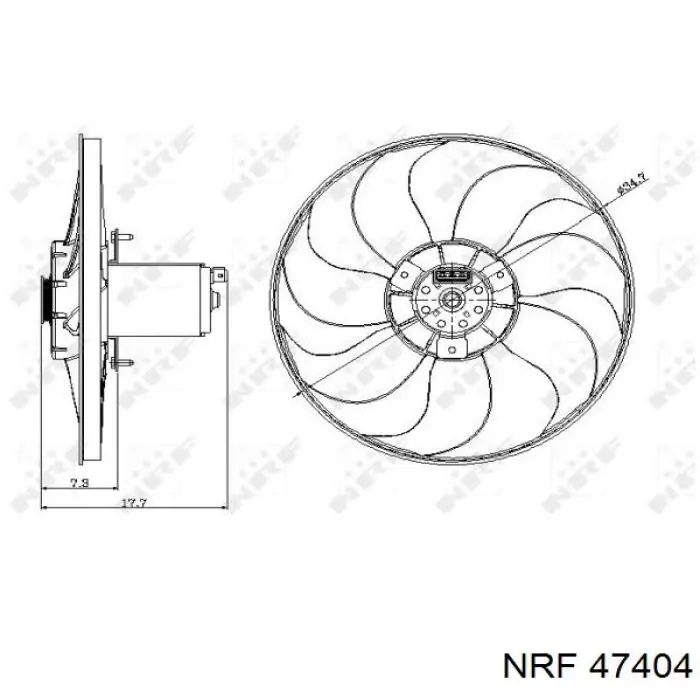 47404 NRF ventilador del motor